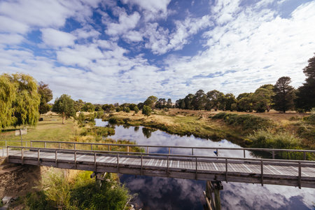 River Ouse in Tasmania Australiaの写真素材