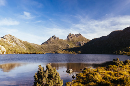 Cradle Mountain in Tasmania Australiaの写真素材