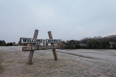 Creswick Town in Victoria Australiaの写真素材