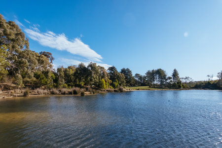 St Georges Lake in Creswick Australiaの写真素材
