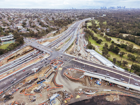 North East Link Under Construction in Melbourne Australia