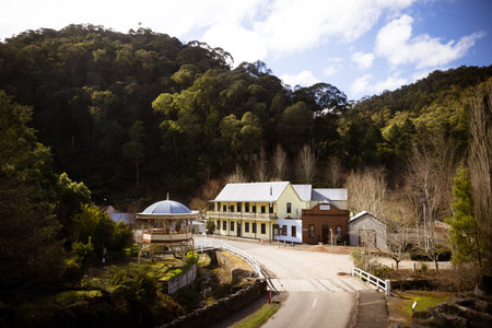 Walhalla Township in Victoria Australiaの写真素材