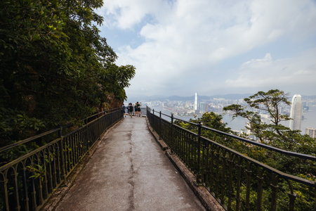 Lugard Rd Hong Kong in Chinaの写真素材