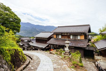 Magome-Juku Post Town in Japanの写真素材