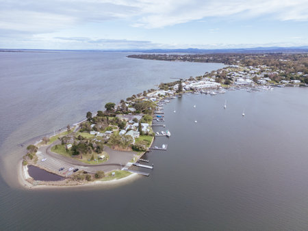 Town of Metung in Victoria Australiaの写真素材