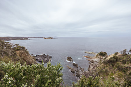 Burrewarra Point Guerilla Bay in Australiaの写真素材