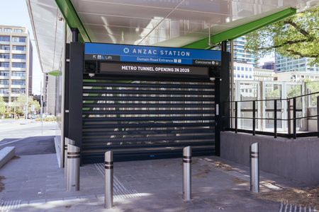 ANZAC Train Station Exterior in Melbourne Australia