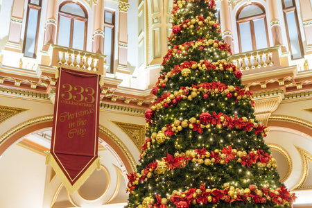 Christmas at 333 Collins St Melbourneのeditorial素材