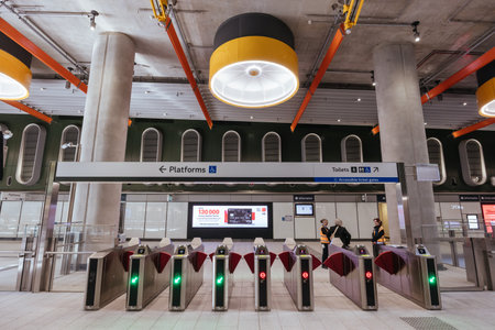 Parkville Train Station in Melbourne Australiaのeditorial素材