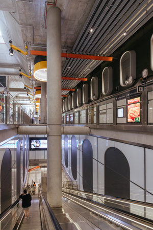 Parkville Train Station in Melbourne Australiaのeditorial素材