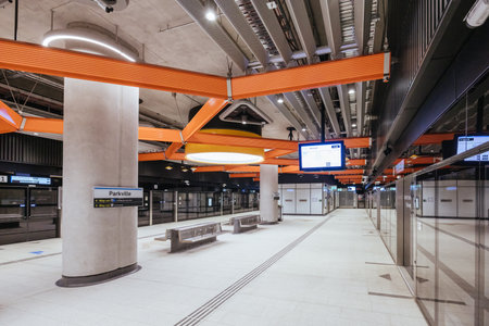 Parkville Train Station in Melbourne Australia