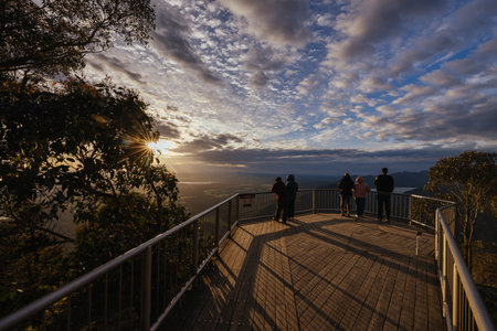 Valley View From Boroka Lookout Over Halls Gapの写真素材