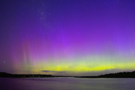 Aurora Australis Appearance January 2026の写真素材