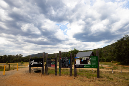 Mystic Bike Park in Bright Australiaのeditorial素材