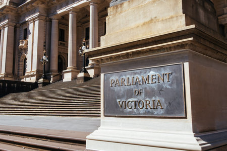 Parliament House in Melbourne Australiaの写真素材