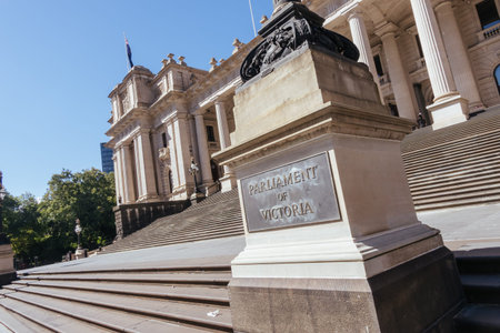 Parliament House in Melbourne Australiaの写真素材