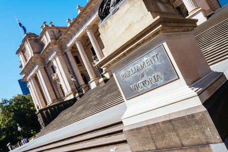 Parliament House in Melbourne Australiaの写真素材