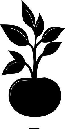 Tomato Monochrome Design Styleのイラスト素材