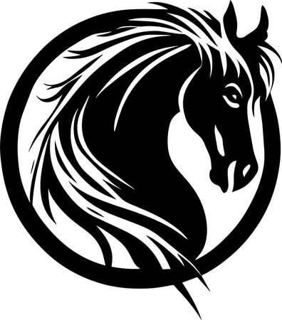 Horse In A Circleのイラスト素材