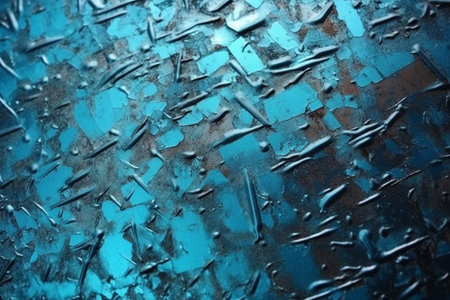 Blue Metallic Grudge Texture Backgroundの写真素材