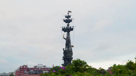 Moscow, Russia - July 13, 2017: Monument to Peter the Great in Moscowのeditorial素材