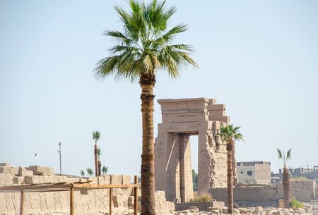 Ruins at Karnak Temple in Luxor. Egyptの写真素材