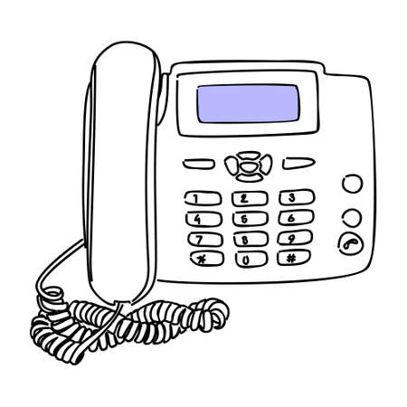 Old telephoneのイラスト素材