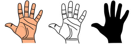 hand, illustrationのイラスト素材