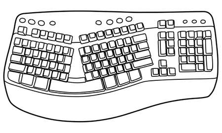 keyboard Vector Illustrationのイラスト素材