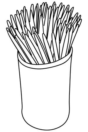 Toothpicks illustrationのイラスト素材