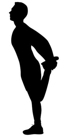 Young man exercisingのイラスト素材