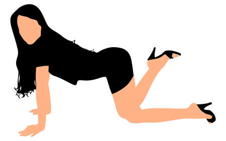 Beautiful young womanのイラスト素材