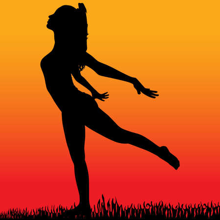 Yoga positionのイラスト素材