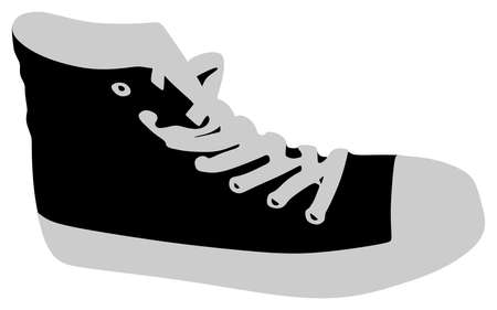 sneakers isolated on white background, vectorのイラスト素材