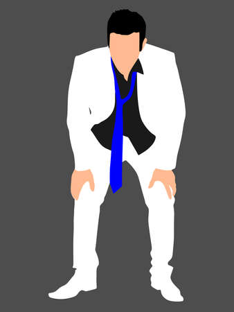Drunk Businessman, vectorのイラスト素材