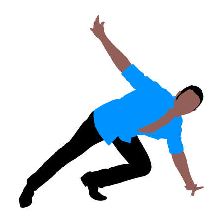 Man dancing, vectorのイラスト素材