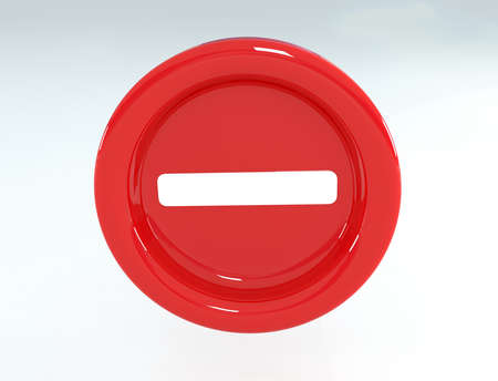 Sign ban, prohibition, No Sign, 3d illustrationの写真素材