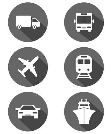 Transport iconsのイラスト素材
