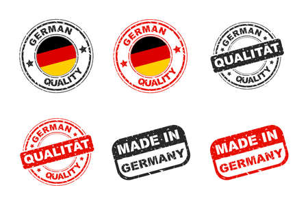 German quality stamp, Iconのイラスト素材