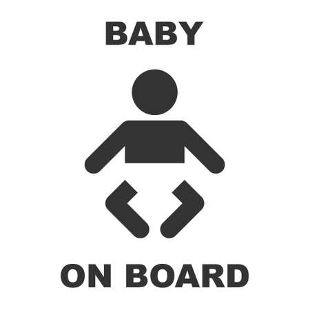 Baby On Board Sign vectorのイラスト素材