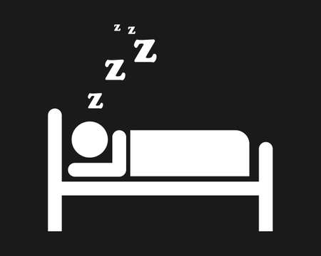 Man sleeping Iconのイラスト素材