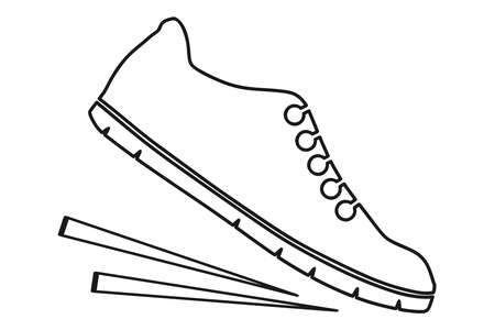Running shoes iconのイラスト素材
