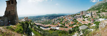 Kruje - a city and a municipality located in south-central Albania. august 2016のeditorial素材