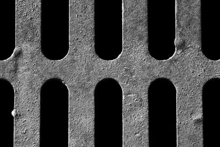Dirty canal well in closeup, symmetrical abstractionの写真素材