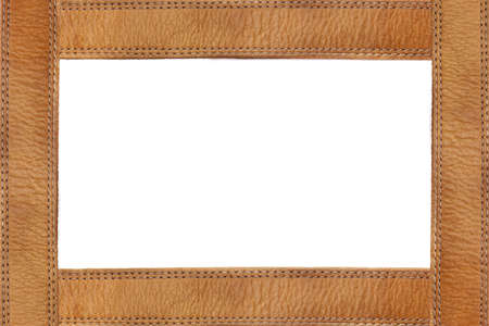 Leather frame with quiltingの写真素材