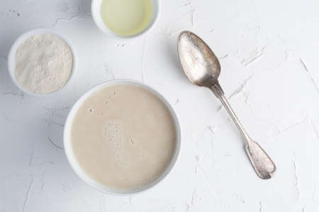 Future food - powder, oil and coctail. Balanced meal with a delicious & neutral flavor.の写真素材