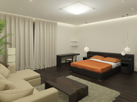 Guest room  It s 3D image の写真素材