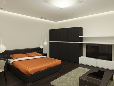 Guest room  It s 3D image の写真素材