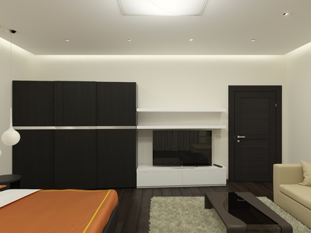 Guest room  It s 3D image の写真素材
