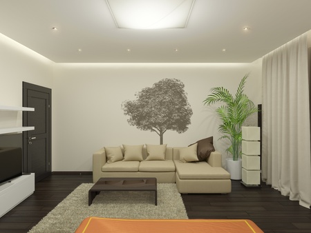 Guest room  It s 3D image の写真素材